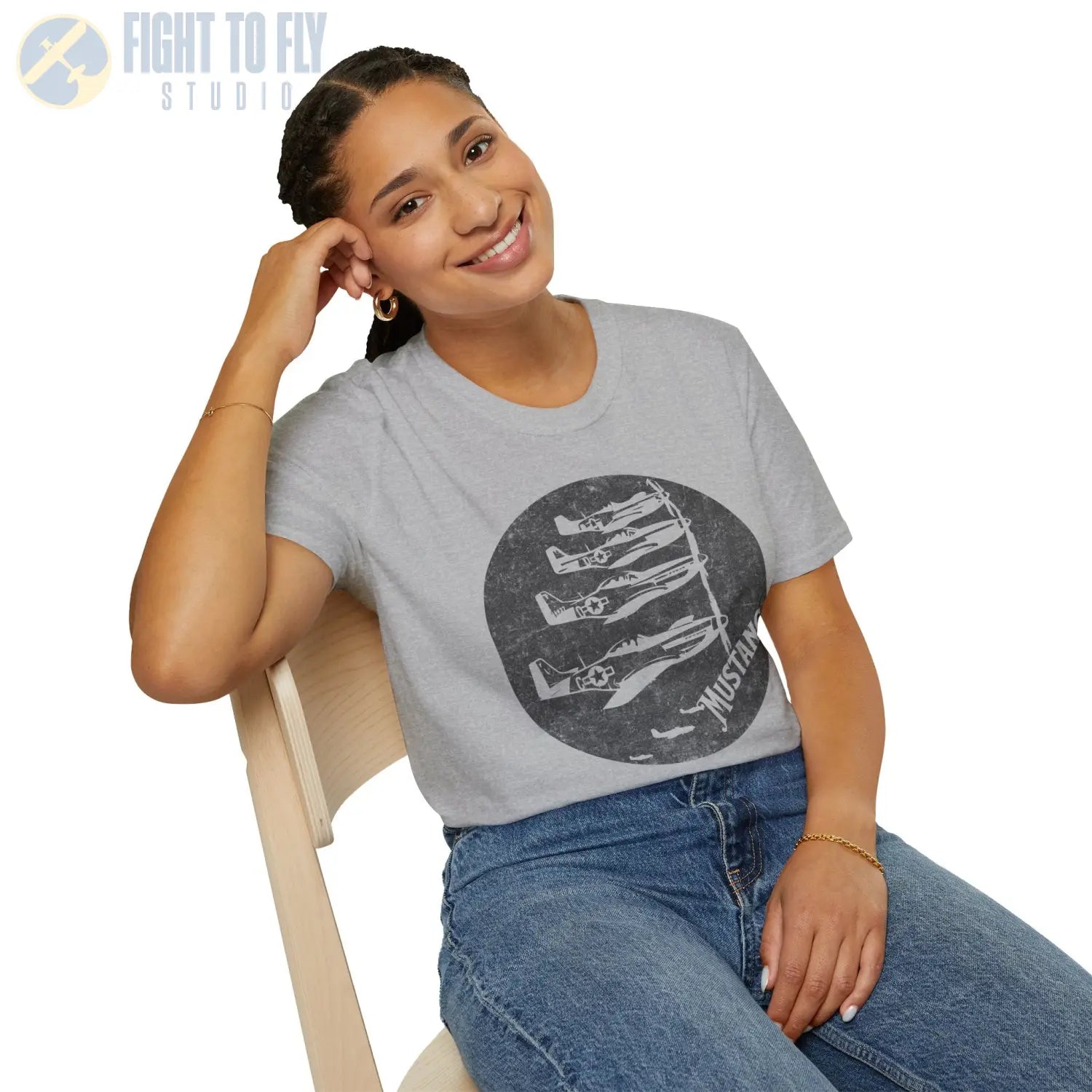 P-51 Mustang “Wings of Victory” WWII T-Shirt - Pilot gifts - warbird t-shirt