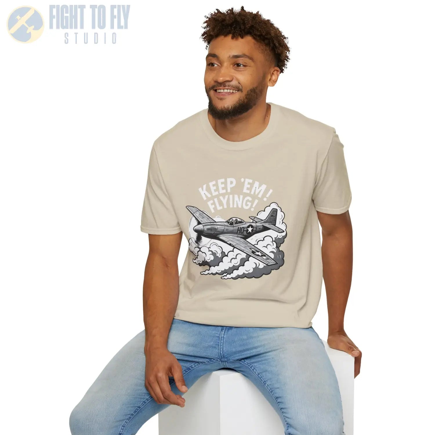 P-51 “Keep ’Em Flying!” - T-Shirt - Pilot gifts - WWII warbird t-shirt