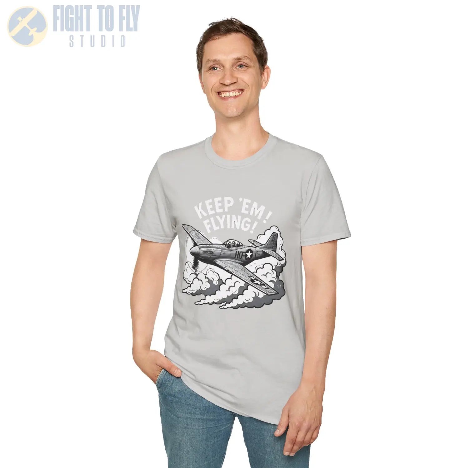 P-51 “Keep ’Em Flying!” - T-Shirt - Pilot gifts - WWII warbird t-shirt