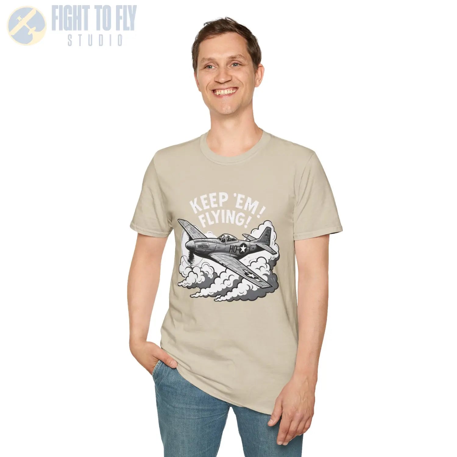 P-51 “Keep ’Em Flying!” - T-Shirt - Pilot gifts - WWII warbird t-shirt