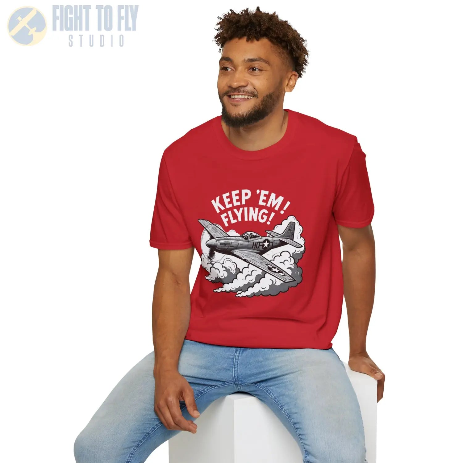 P-51 “Keep ’Em Flying!” - T-Shirt - Pilot gifts - WWII warbird t-shirt