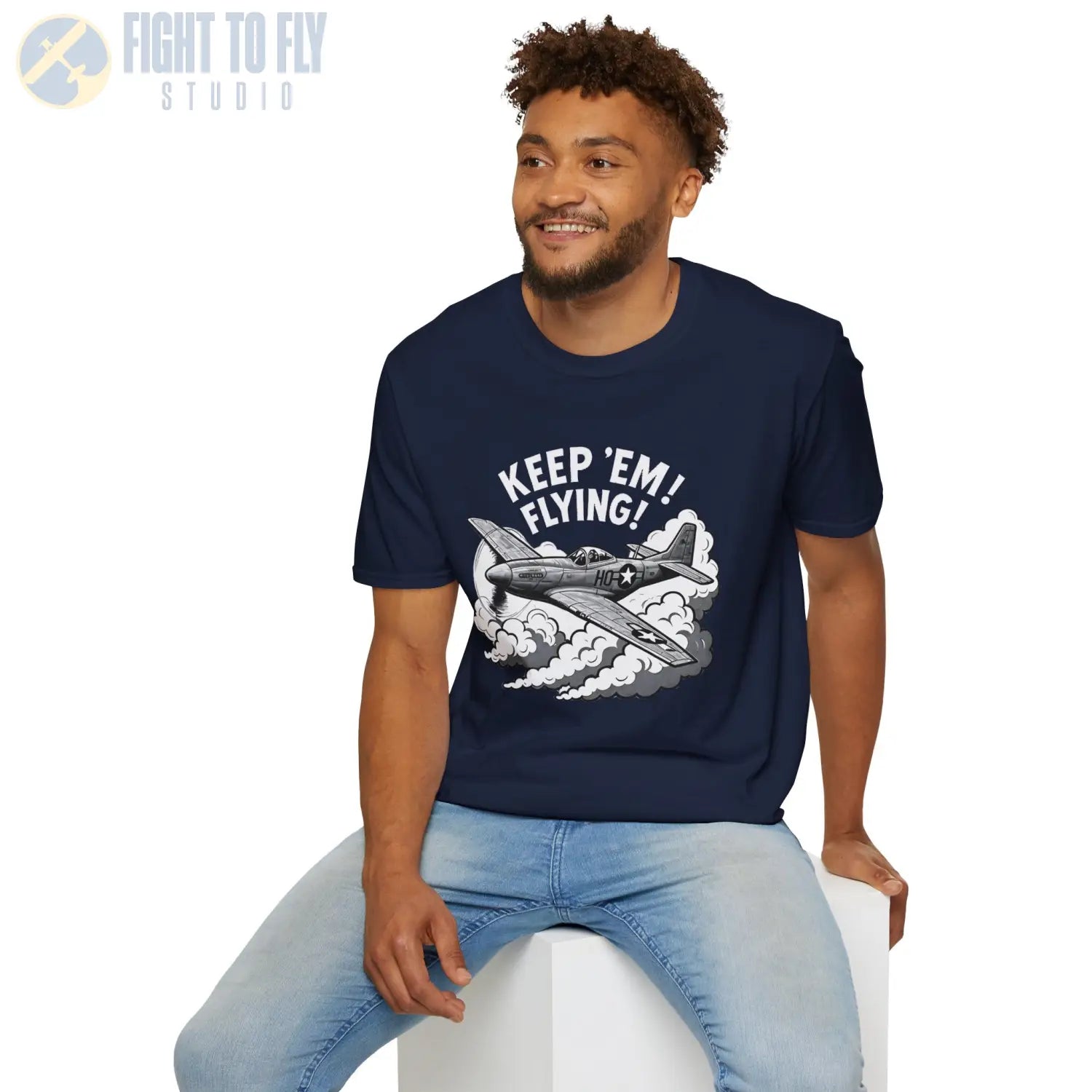 P-51 “Keep ’Em Flying!” - T-Shirt - Pilot gifts - WWII warbird t-shirt