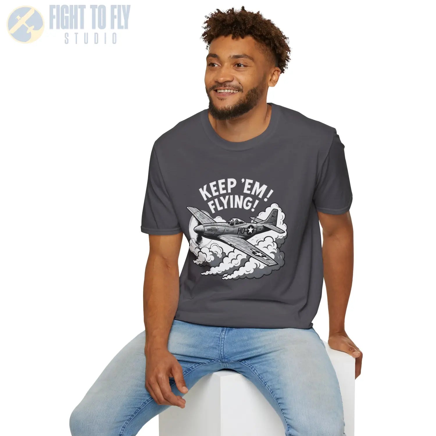 P-51 “Keep ’Em Flying!” - T-Shirt - Pilot gifts - WWII warbird t-shirt
