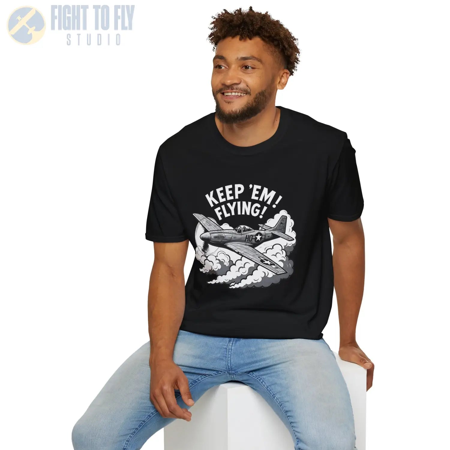 P-51 “Keep ’Em Flying!” - T-Shirt - Pilot gifts - WWII warbird t-shirt