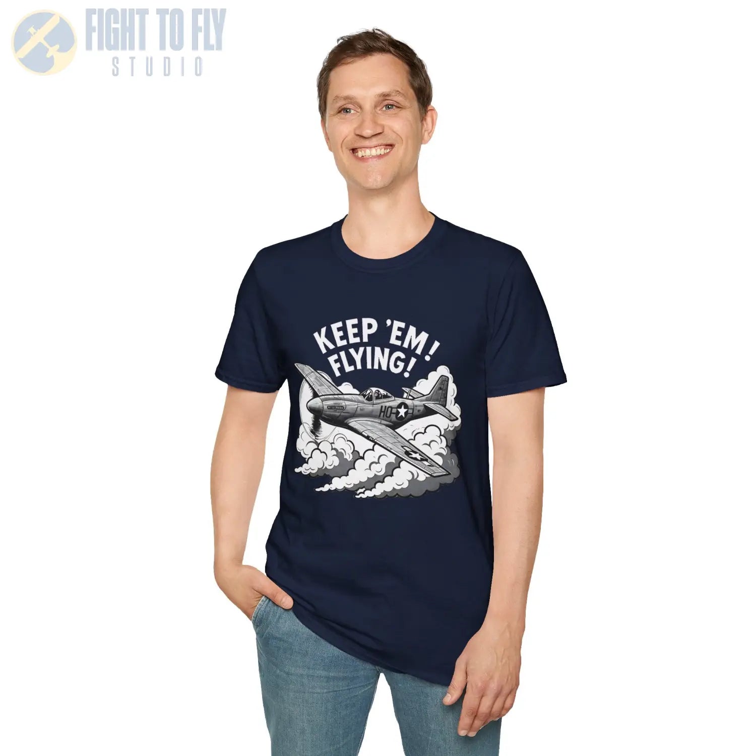 P-51 “Keep ’Em Flying!” - T-Shirt - Pilot gifts - WWII warbird t-shirt