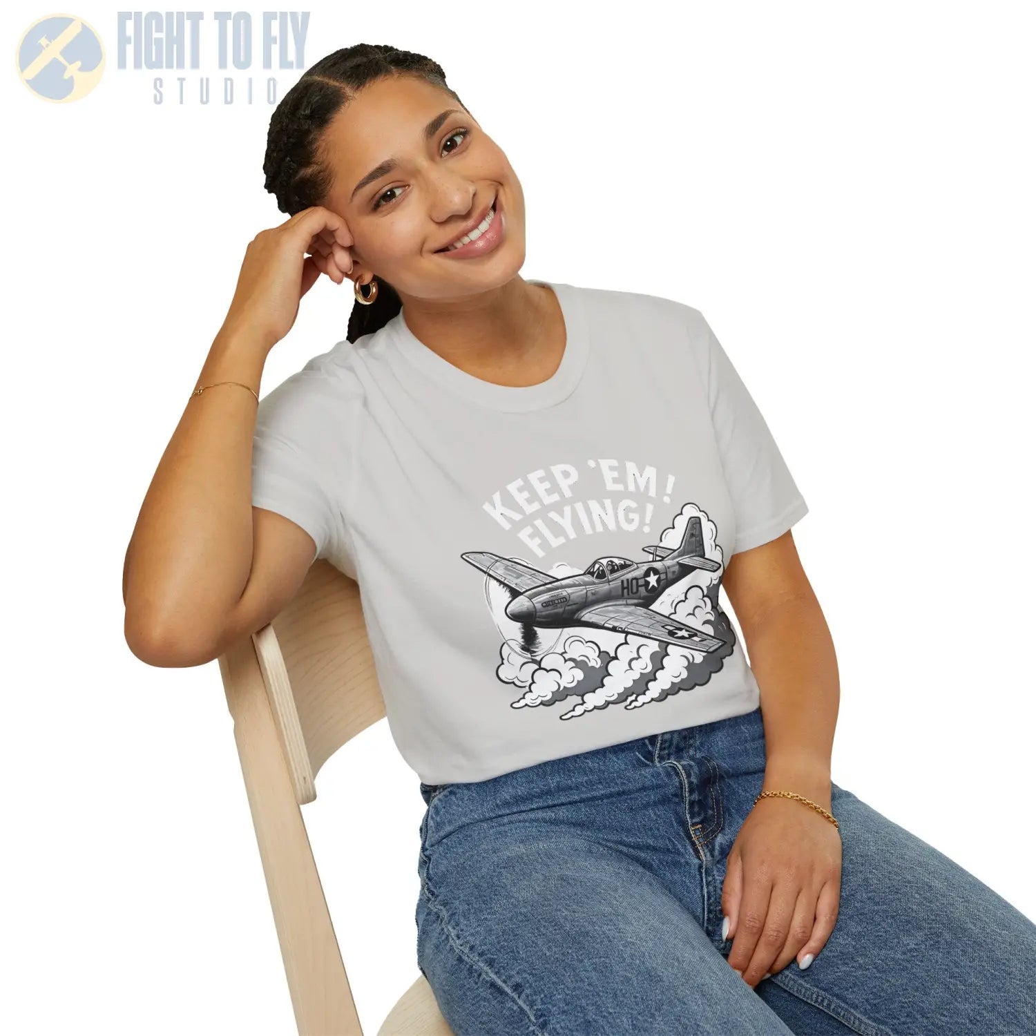 P-51 “Keep ’Em Flying!” - T-Shirt - Pilot gifts - WWII warbird t-shirt
