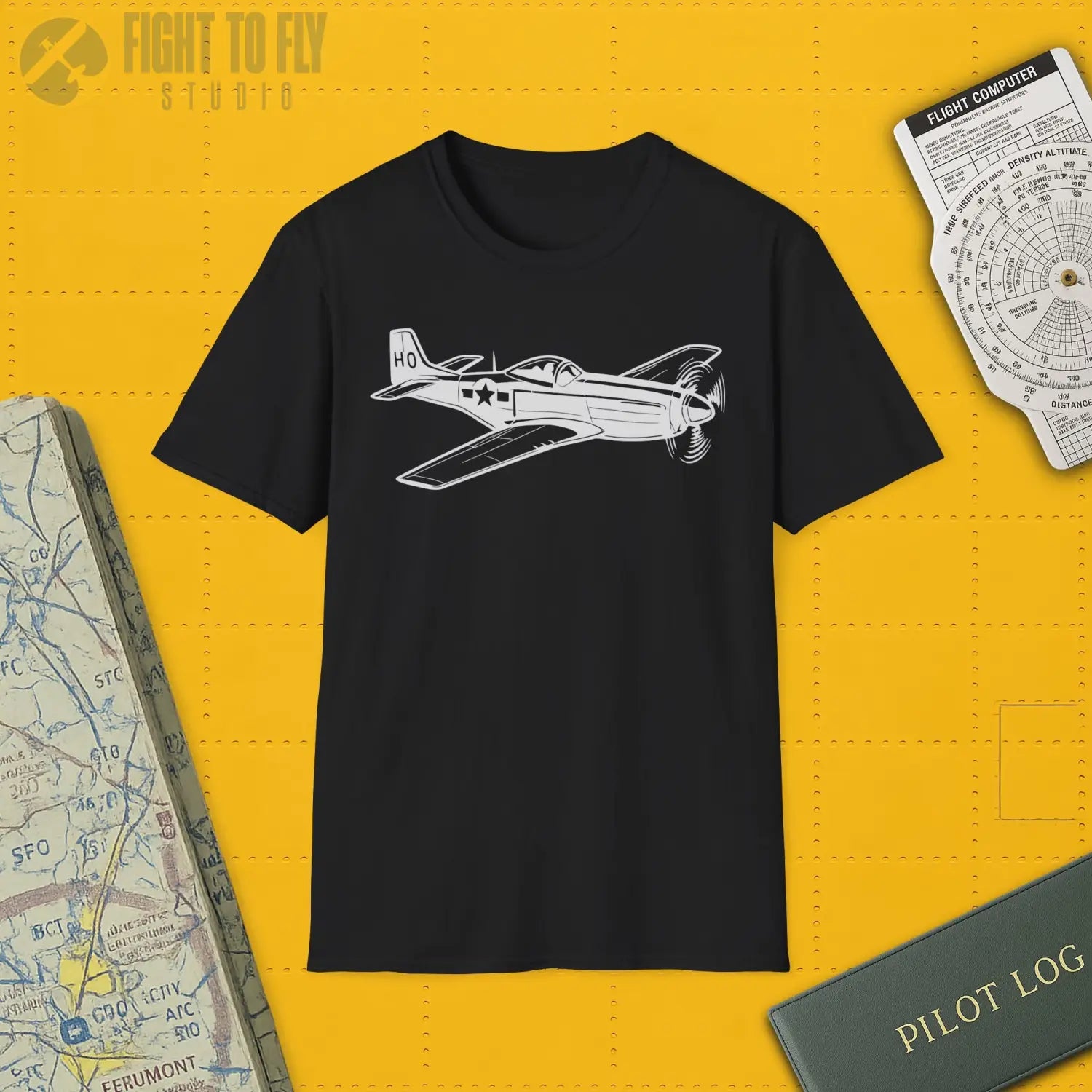 North American P-51 Mustang Premium T-Shirt - Pilot gifts - WWII warbird t-shirt