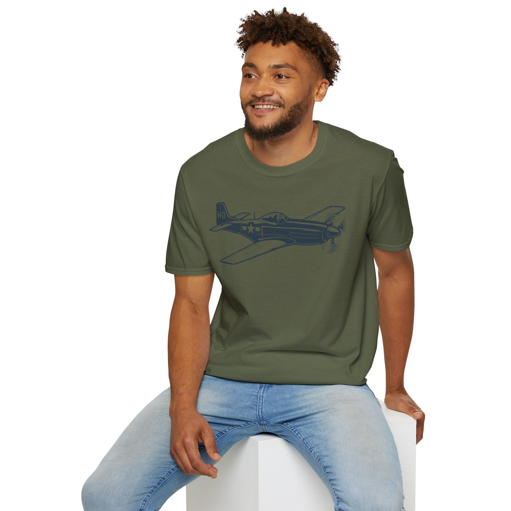 P-51 Premium T-Shirt – North American Mustang WWII Aviation Tee - Pilot gifts - warbird t-shirt