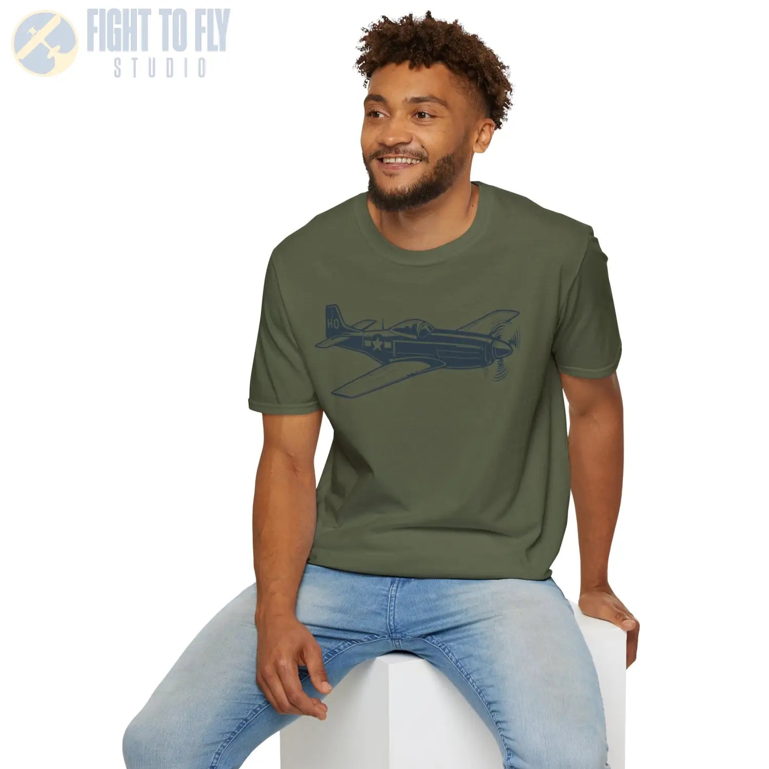 North American P-51 Mustang Premium T-Shirt - Pilot gifts - WWII warbird t-shirt