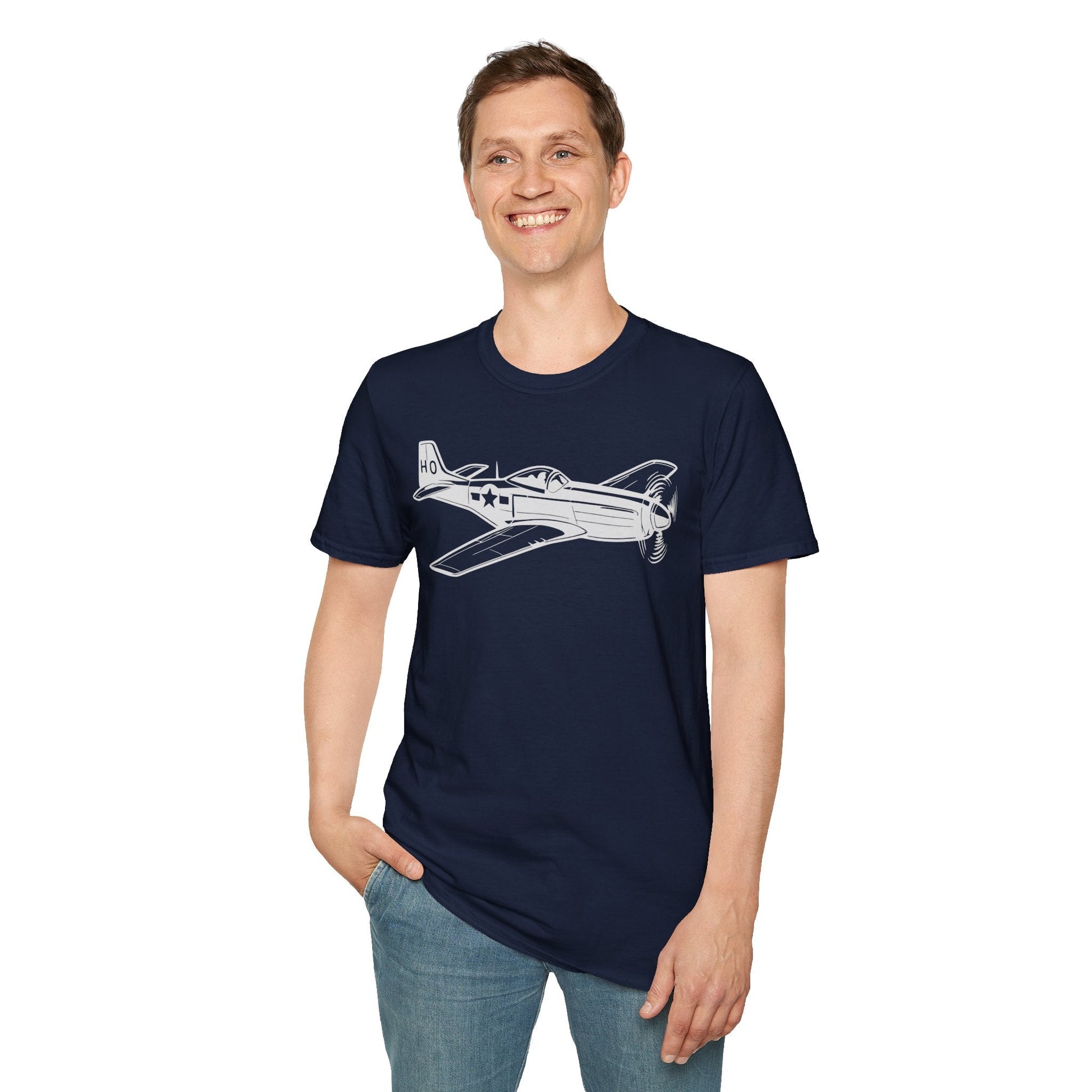 P-51 Premium T-Shirt – North American Mustang WWII Aviation Tee - Pilot gifts - warbird t-shirt