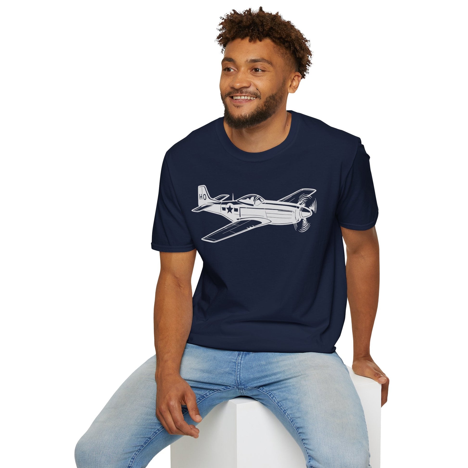 P-51 Premium T-Shirt – North American Mustang WWII Aviation Tee - Pilot gifts - warbird t-shirt