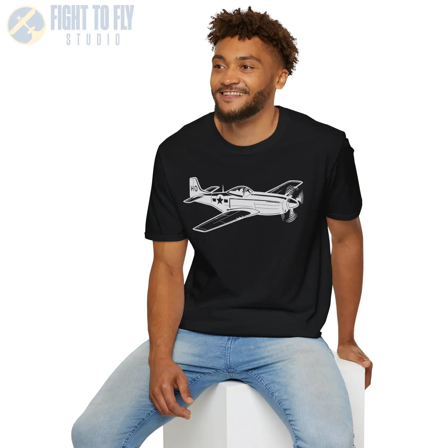 North American P-51 Mustang Premium T-Shirt - Pilot gifts - WWII warbird t-shirt