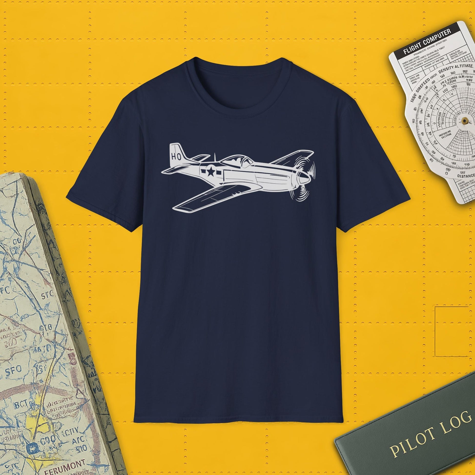 P-51 Premium T-Shirt – North American Mustang WWII Aviation Tee - Pilot gifts - warbird t-shirt
