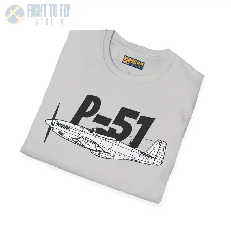 P-51 Side Profile T-Shirt – WWII Long-Range Fighter Tee - Pilot gifts - warbird t-shirt