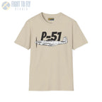 P-51 Mustang Side Profile T-Shirt - Pilot gifts - WWII warbird t-shirt