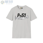 P-51 Mustang Side Profile T-Shirt - Pilot gifts - WWII warbird t-shirt