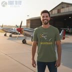 P-51B Mustang Premium T-Shirt - Pilot gifts - WWII warbird t-shirt