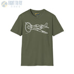 P-51D Mustang Flying T-Shirt - Pilot gifts - WWII warbird t-shirt
