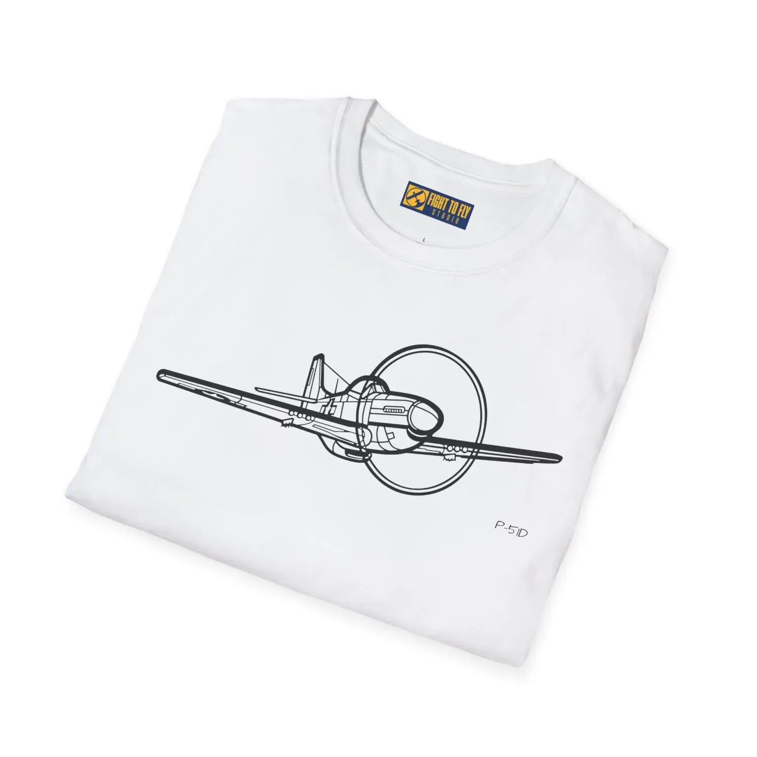P-51D Mustang Flying T-Shirt - Pilot gifts - WWII warbird t-shirt