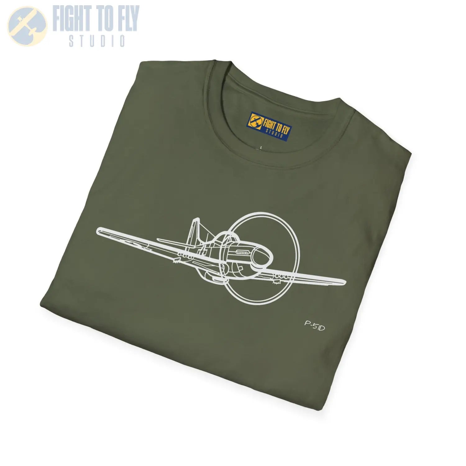 P-51D Mustang Flying T-Shirt - Pilot gifts - WWII warbird t-shirt