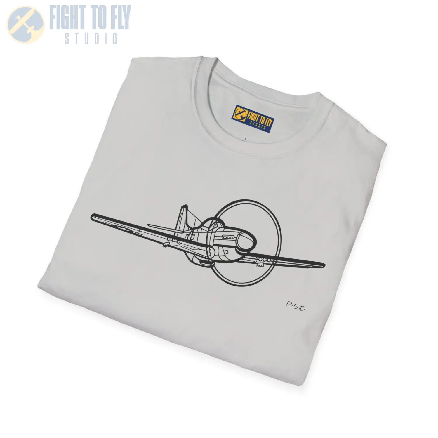 P-51D Mustang Flying T-Shirt - Pilot gifts - WWII warbird t-shirt