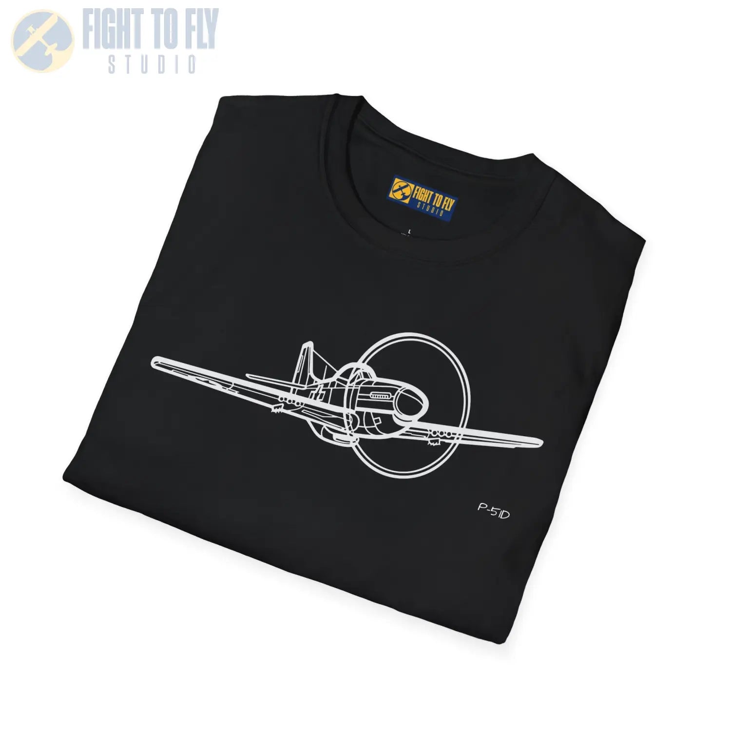 P-51D Mustang Flying T-Shirt - Pilot gifts - WWII warbird t-shirt