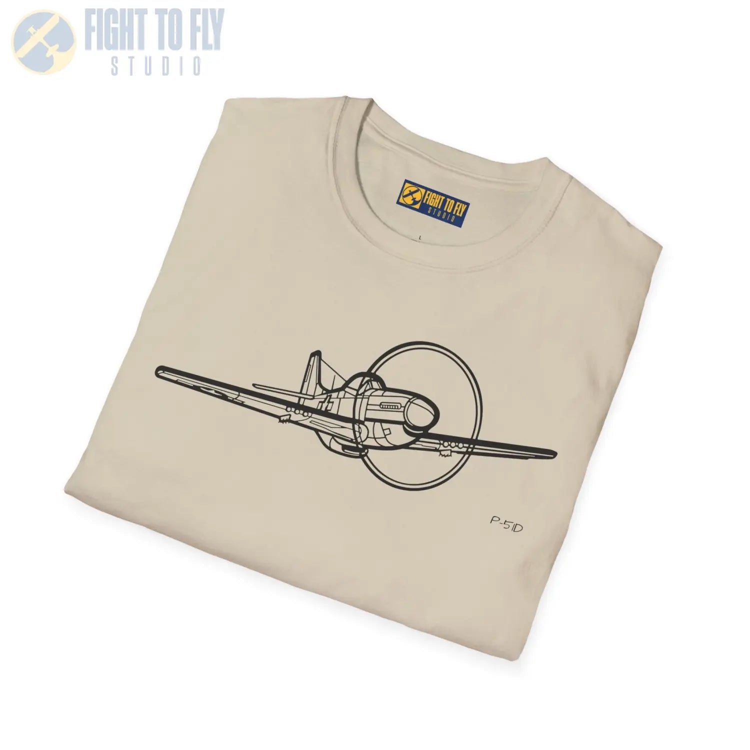 P-51D Mustang Flying T-Shirt - Pilot gifts - WWII warbird t-shirt