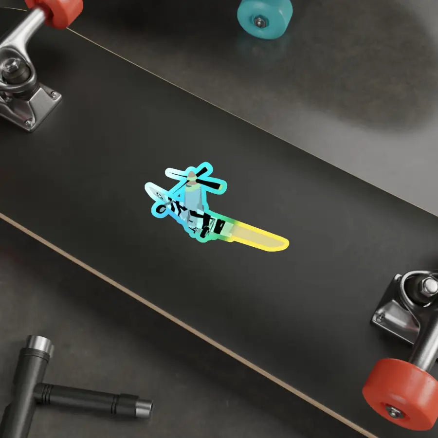 P-51D Mustang Holographic Die-Cut Airplane Sticker - Paper products - Pilot gifts - WWII warbird t-shirt