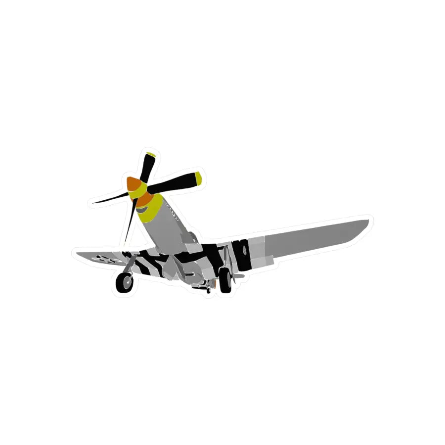 P-51D Mustang Kiss-Cut Vinyl Decal - Paper products - Pilot gifts - WWII warbird t-shirt