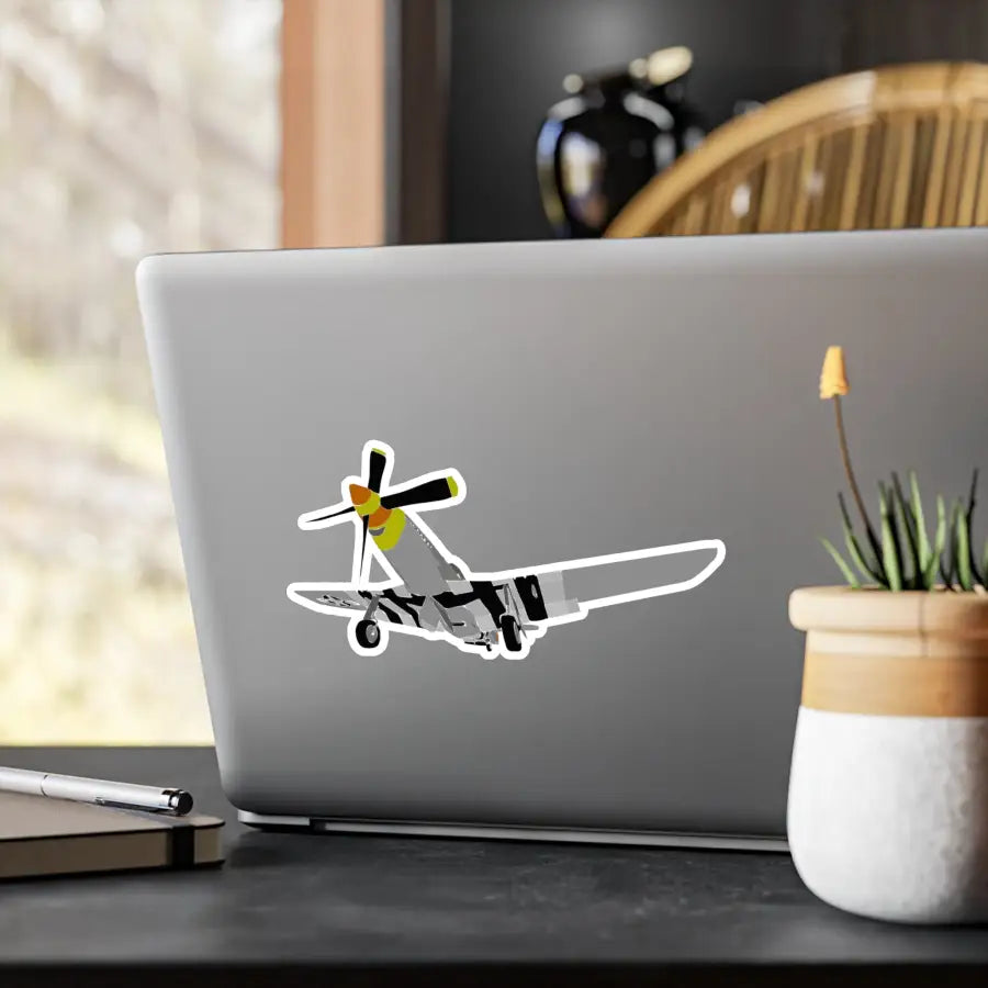 P-51D Mustang Kiss-Cut Vinyl Decal - Paper products - Gifts for pilots - Aviation apparel