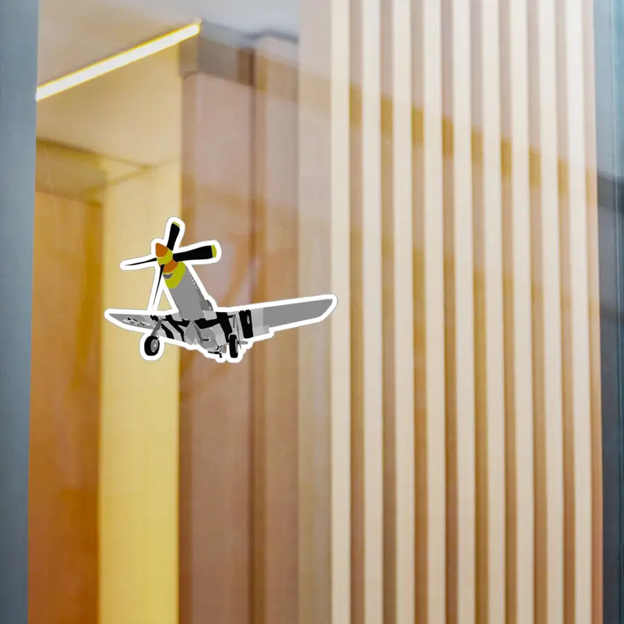 P-51D Mustang Kiss-Cut Vinyl Decal - Paper products - Pilot gifts - WWII warbird t-shirt