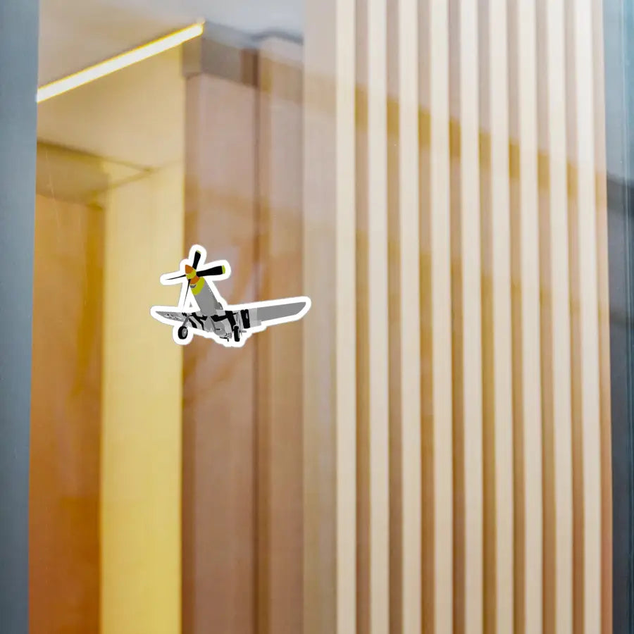 P-51D Mustang Kiss-Cut Vinyl Decal - Paper products - Pilot gifts - WWII warbird t-shirt