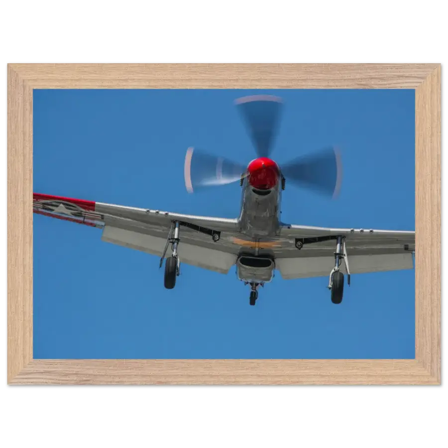 P-51D Mustang - Overhead Arrival - Print Material - Gifts for pilots - Aviation apparel