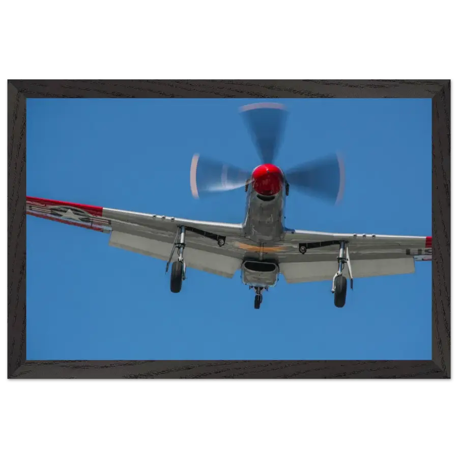 P-51D Mustang - Overhead Arrival - Print Material - Gifts for pilots - Aviation apparel
