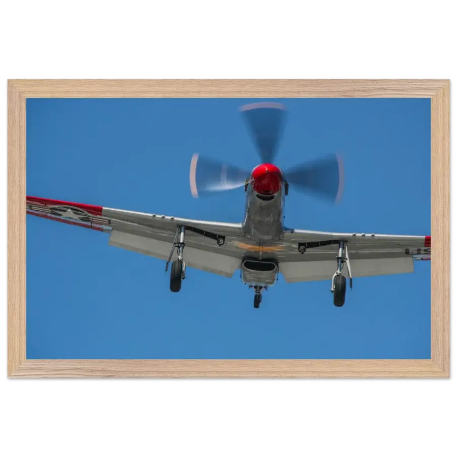 P-51D Mustang - Overhead Arrival - Print Material - Gifts for pilots - Aviation apparel