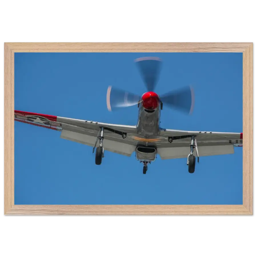P-51D Mustang - Overhead Arrival - Print Material - Gifts for pilots - Aviation apparel