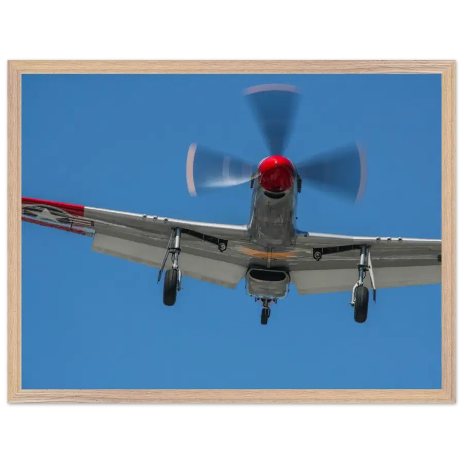 P-51D Mustang - Overhead Arrival - Print Material - Gifts for pilots - Aviation apparel