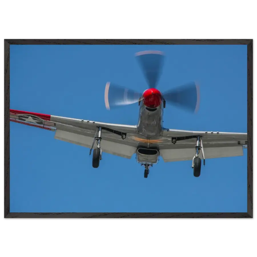 P-51D Mustang - Overhead Arrival - Print Material - Gifts for pilots - Aviation apparel