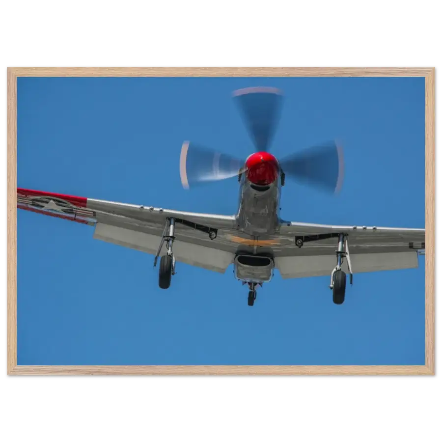 P-51D Mustang - Overhead Arrival - Print Material - Gifts for pilots - Aviation apparel
