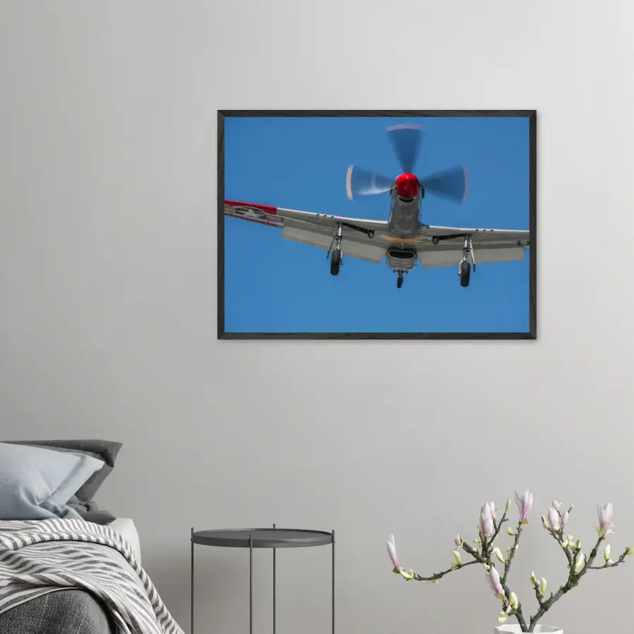 P-51D Mustang - Overhead Arrival - Print Material - Gifts for pilots - Aviation apparel