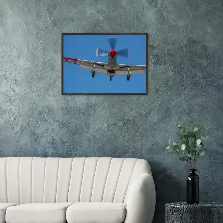P-51D Mustang - Overhead Arrival - Print Material - Gifts for pilots - Aviation apparel