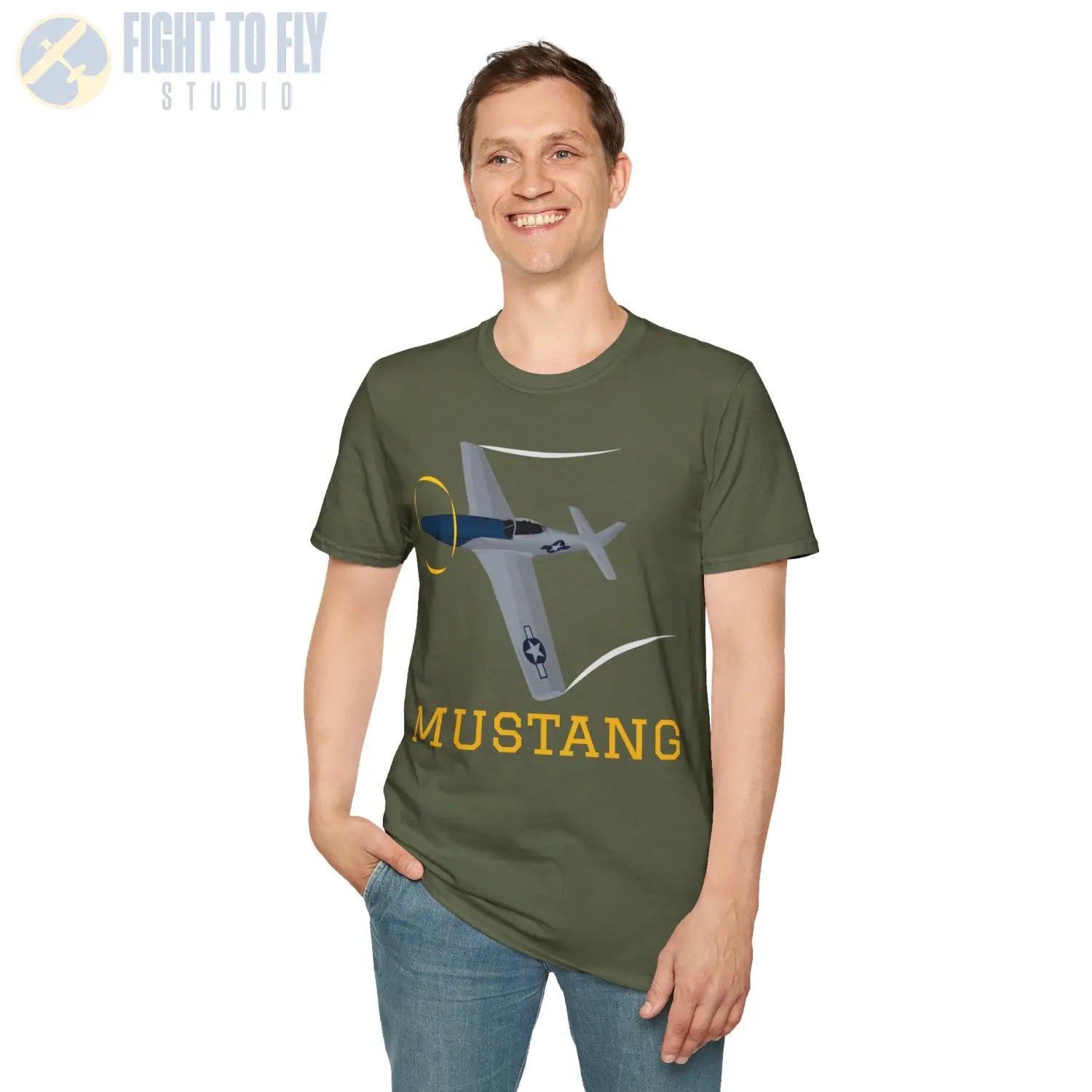 P-51D Mustang Premium T-Shirt - Pilot gifts - WWII warbird t-shirt