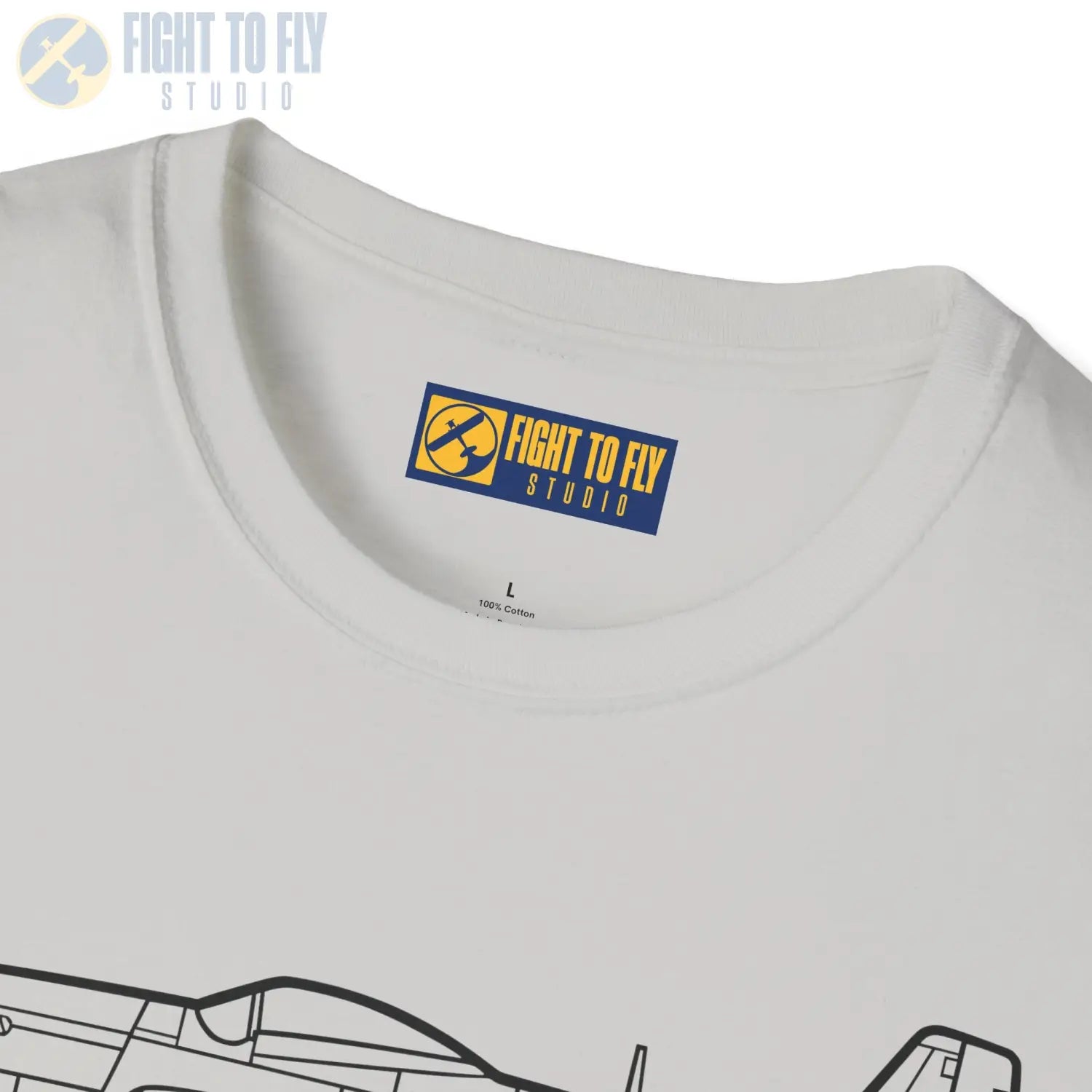 P-51D Mustang Side T-Shirt - Pilot gifts - WWII warbird t-shirt