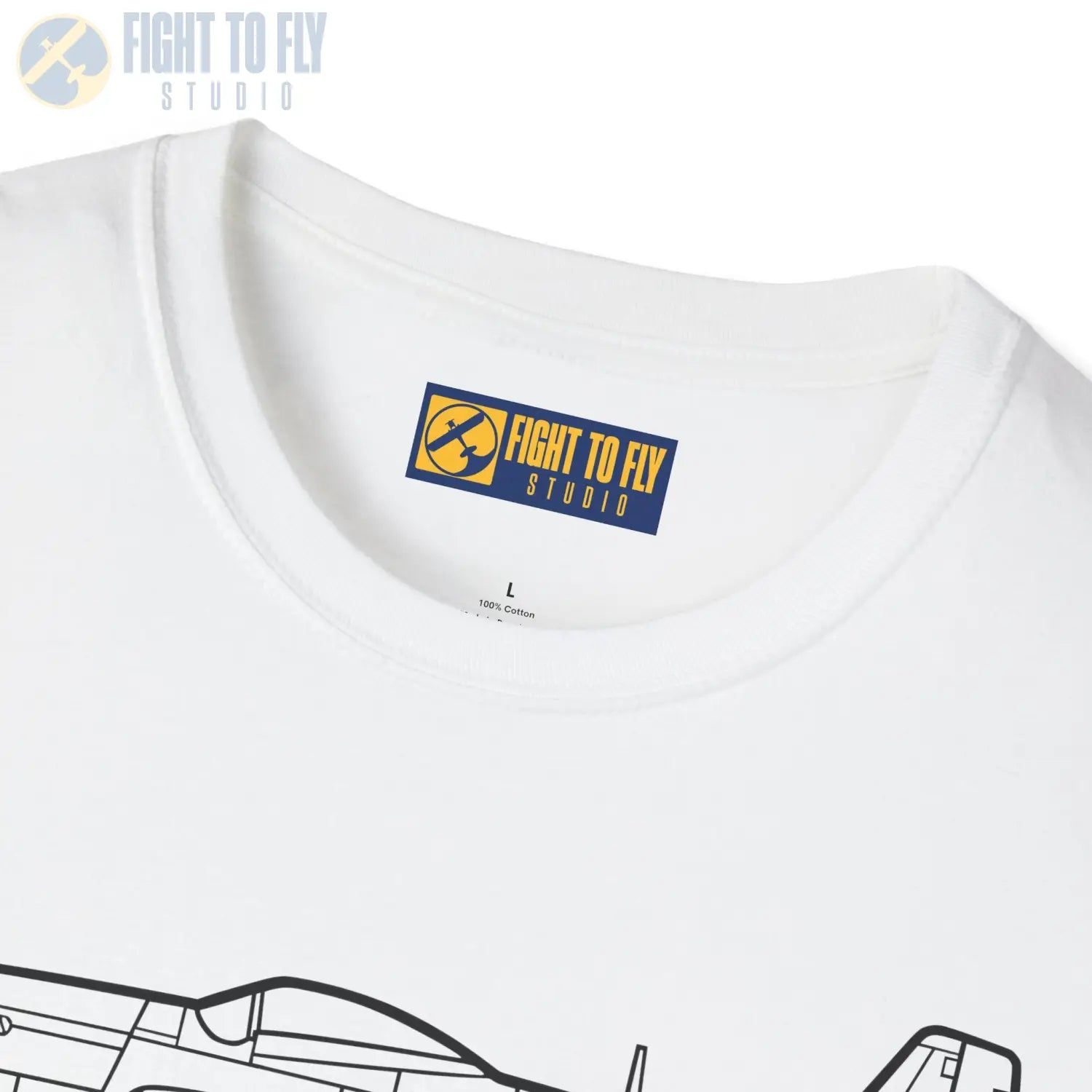 P-51D Mustang Side T-Shirt - Pilot gifts - WWII warbird t-shirt