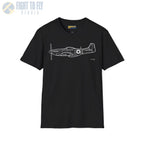 P-51D Mustang Side T-Shirt - Pilot gifts - WWII warbird t-shirt