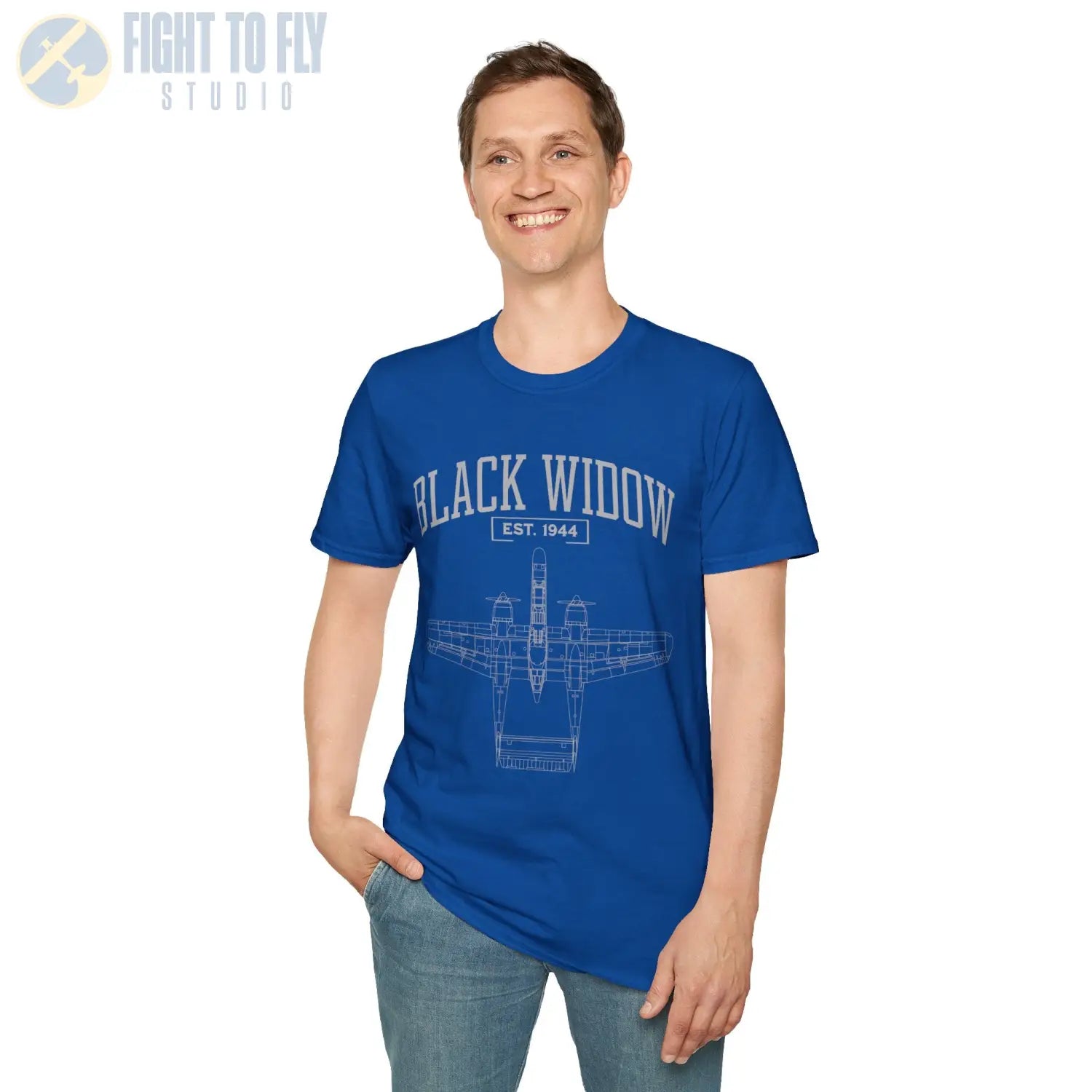 P-61 Black Widow - T-Shirt - Pilot gifts - WWII warbird t-shirt