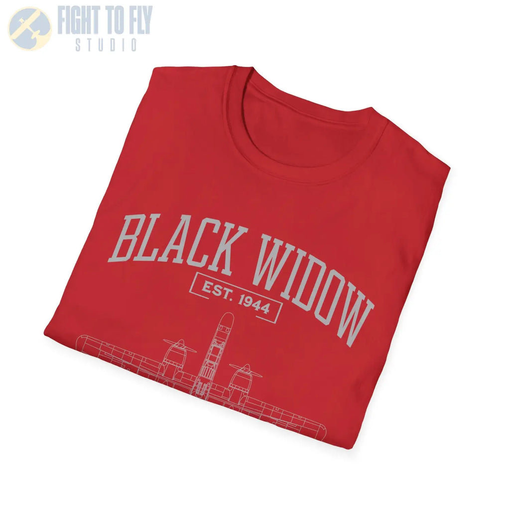 P-61 Black Widow - T-Shirt - Pilot gifts - WWII warbird t-shirt