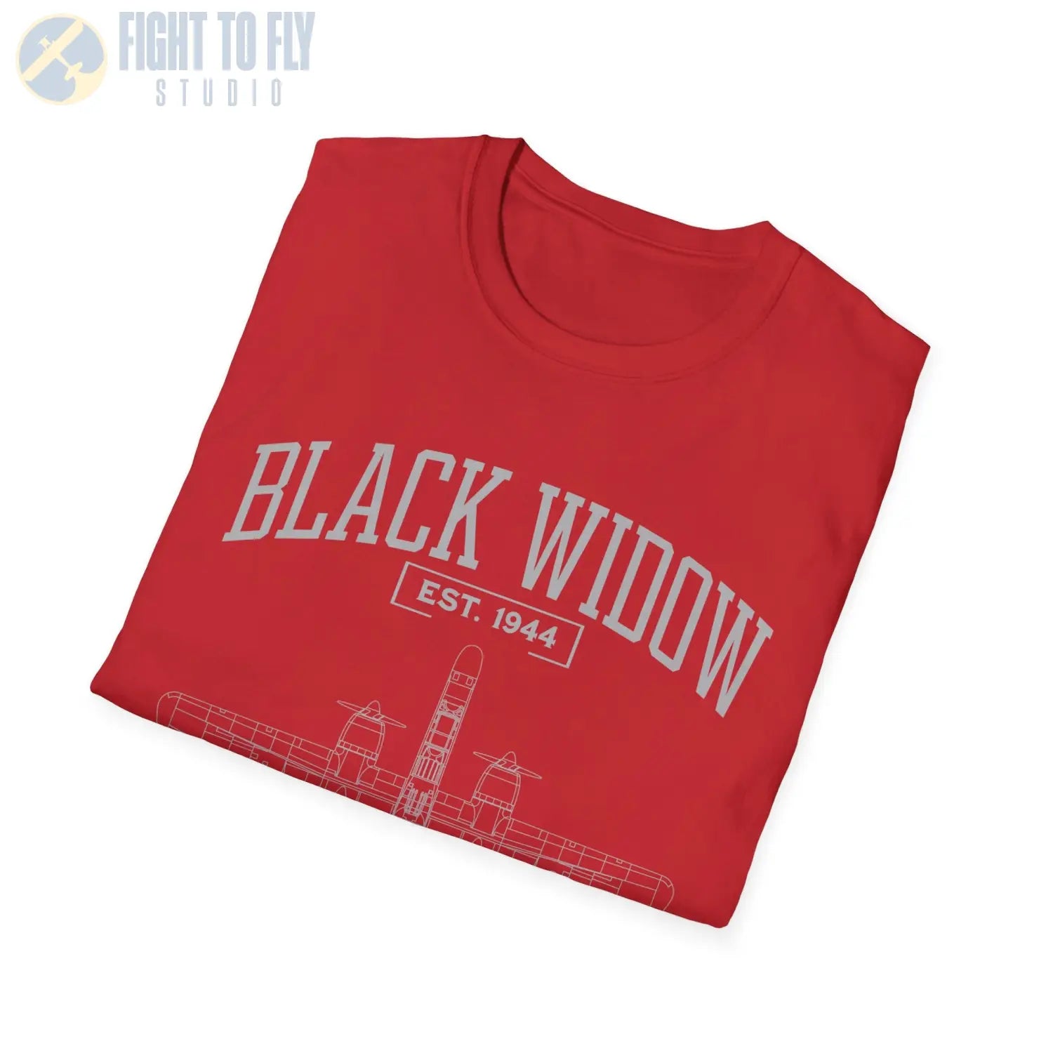 P-61 Black Widow - T-Shirt - Pilot gifts - WWII warbird t-shirt