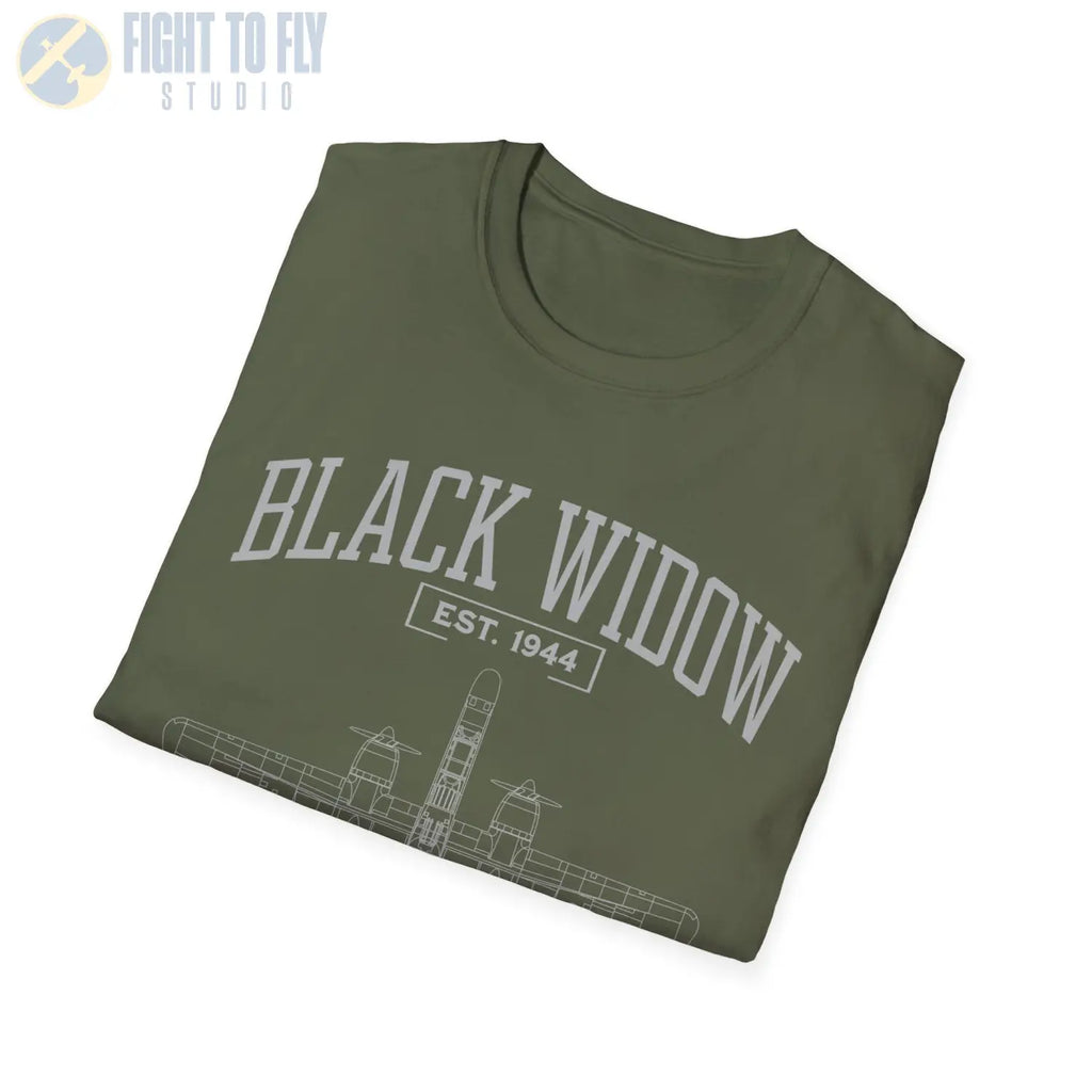 P-61 Black Widow - T-Shirt - Pilot gifts - WWII warbird t-shirt