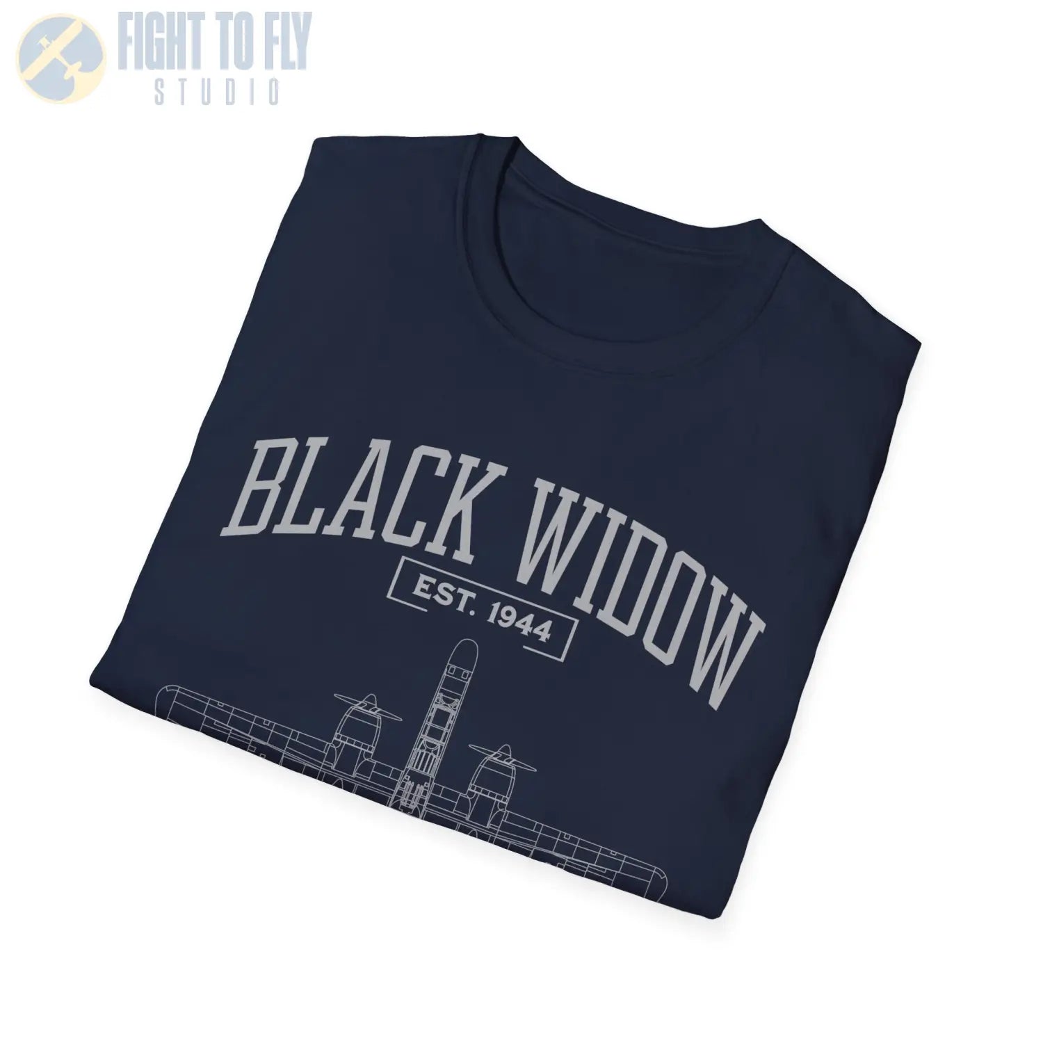 P-61 Black Widow - T-Shirt - Pilot gifts - WWII warbird t-shirt